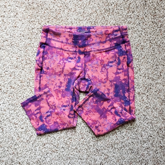 tek gear Pants - Pink/Purple Marble Cropped Leggings